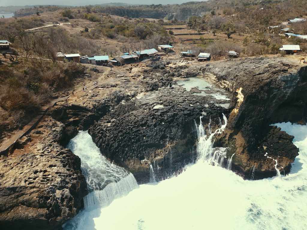 Angel's Billabong Nusa Penida Bali drone