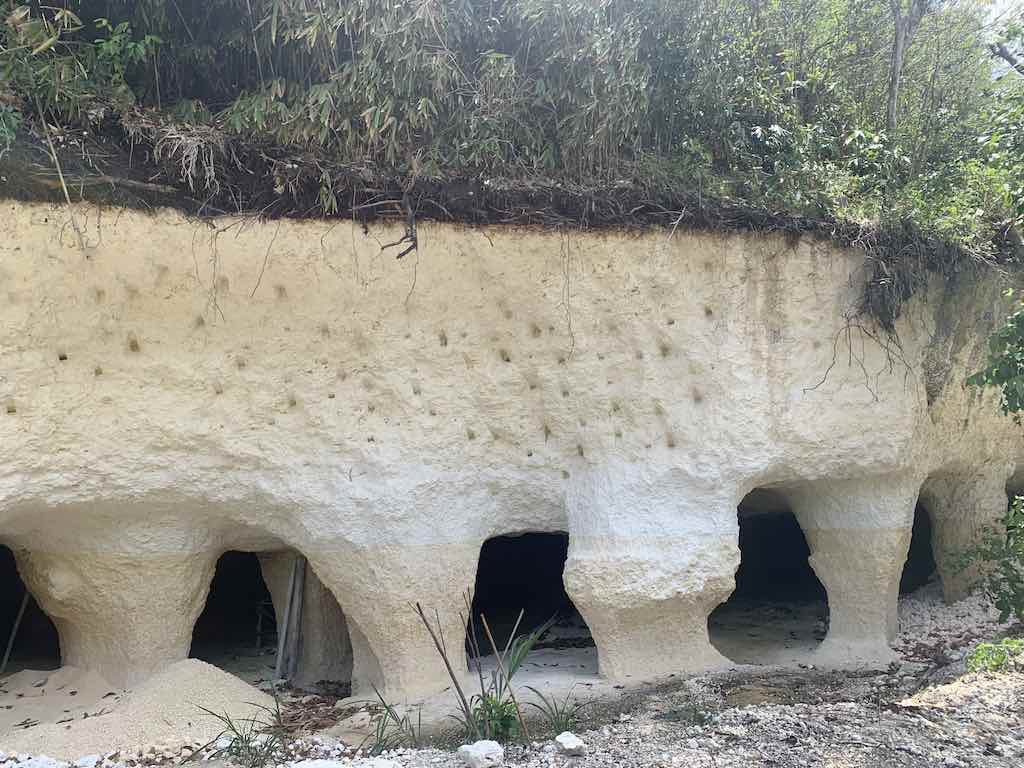 Limestone quarries Nusa Penida Bali