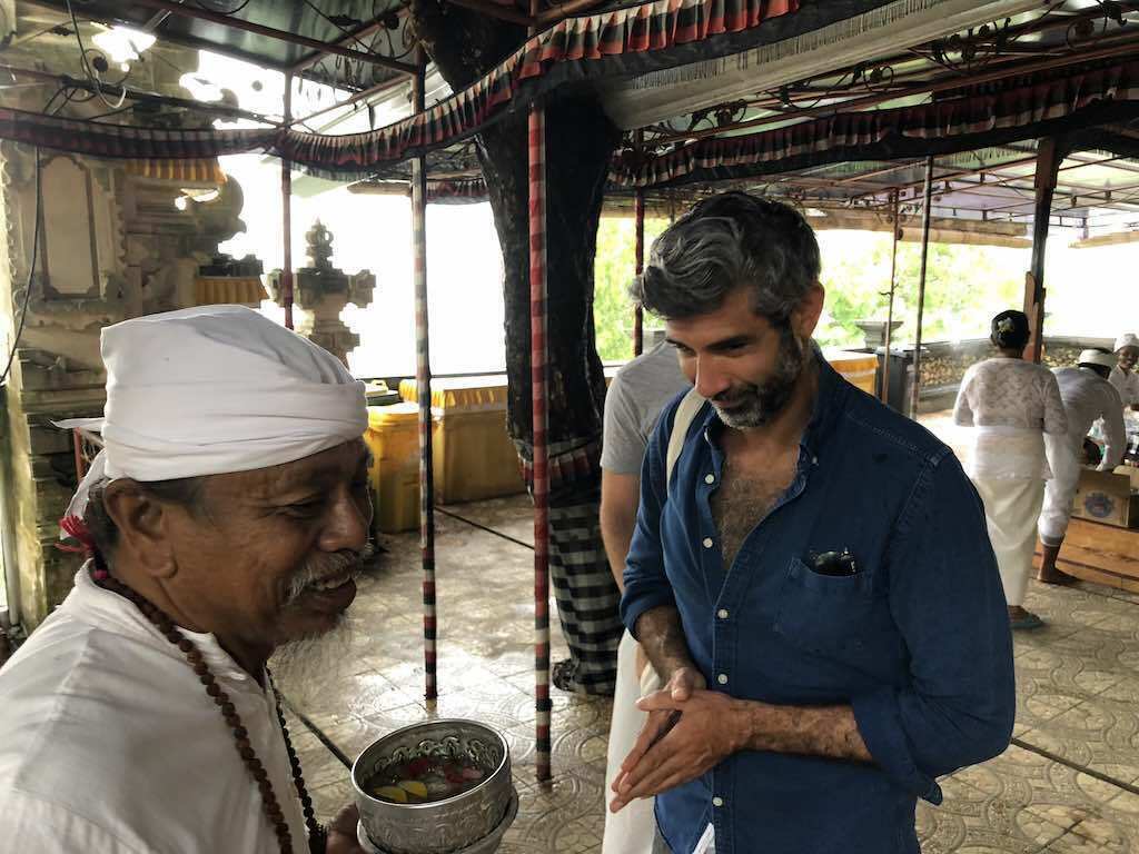 Pura Goa Giri Putri Nusa Penida Bali initial ceremony