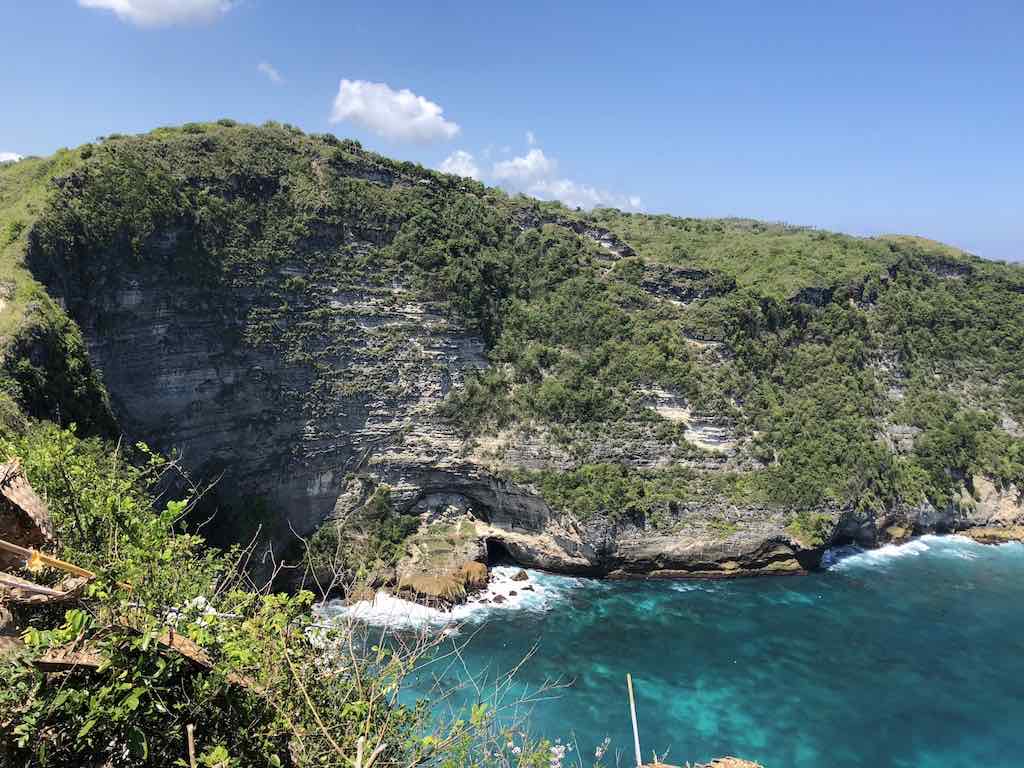 In front of Seganing Waterfall Nusa Penida Bali
