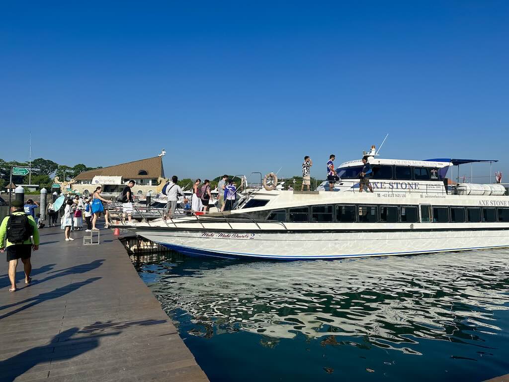 how to get to nusa penida from bali Boarding a boat in Sanur port